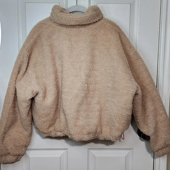 BP by NORDSTROM Faux Cropped Shearling Jacket - Picture 10 of 11